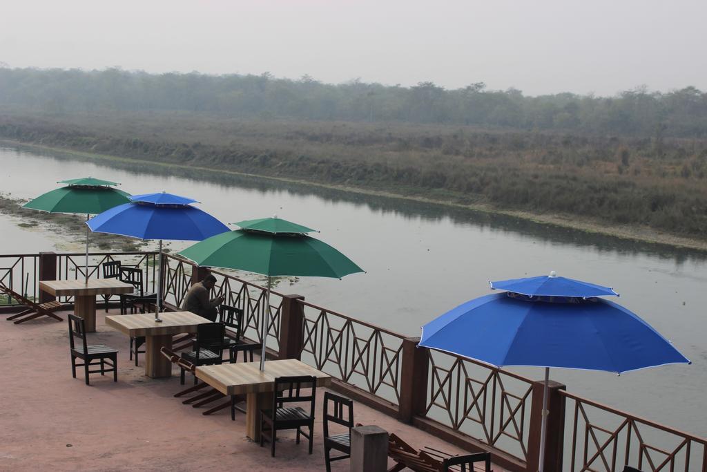 Jungle Wildlife Camp Hotel Sauraha Bagian luar foto